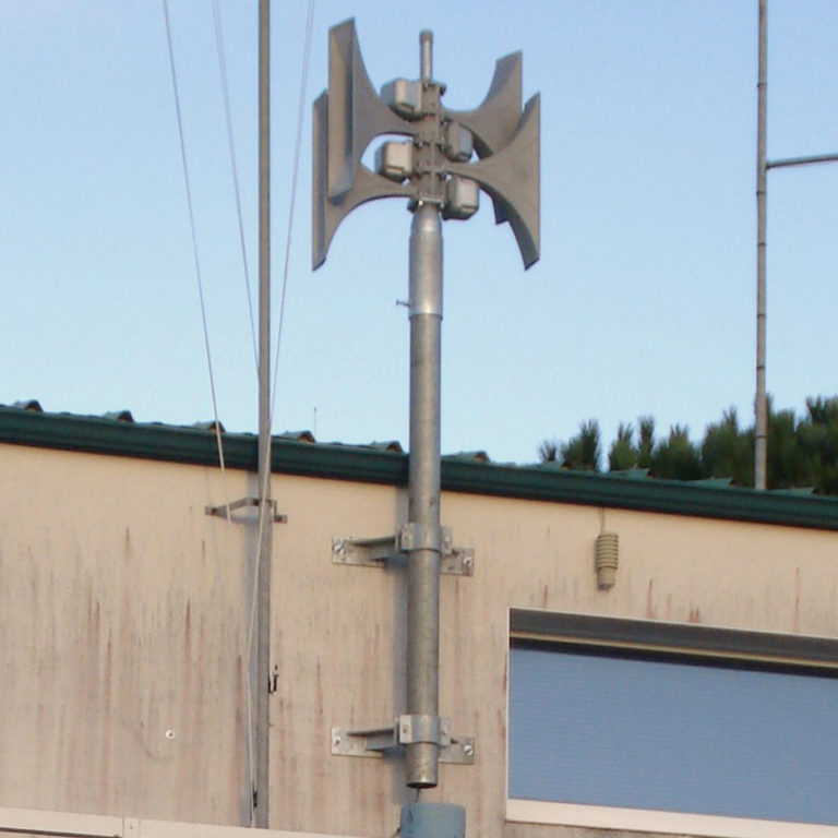 Emergency population warning siren for the city of Saint-Georges D'Oléron
